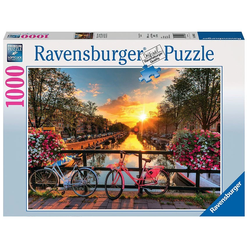 Bon marché ✔️ Ravensburger Puzzle 1000 P - Vélos À Amsterdam ✔️ 4 Bon marché ✔️ Ravensburger Puzzle 1000 P - Vélos À Amsterdam ✔️ – Image 2