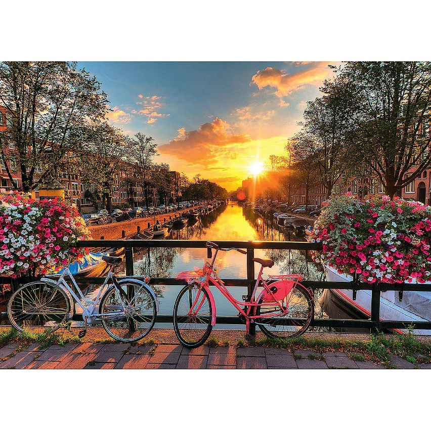Bon marché ✔️ Ravensburger Puzzle 1000 P - Vélos À Amsterdam ✔️ 5 Bon marché ✔️ Ravensburger Puzzle 1000 P - Vélos À Amsterdam ✔️ – Image 3