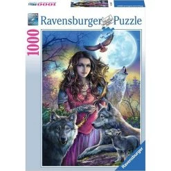 Bon marché 🥰 Ravensburger Puzzle 1000 pièces - La maitresse des loups 😍