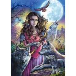 Bon marché 🥰 Ravensburger Puzzle 1000 pièces - La maitresse des loups 😍 -Ravensburger Soldes Boutique 4005556196647 3