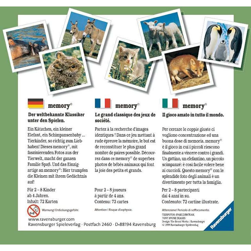 Meilleur prix 👏 Ravensburger Grand Memory® Petits Animaux 💯 4 Meilleur prix 👏 Ravensburger Grand Memory® Petits Animaux 💯 – Image 2