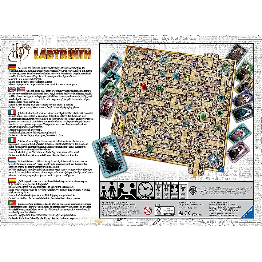 Le moins cher ⌛ Ravensburger Labyrinthe Harry Potter - Wb: Harry Potter 👏 6 Le moins cher ⌛ Ravensburger Labyrinthe Harry Potter - Wb: Harry Potter 👏 – Image 4