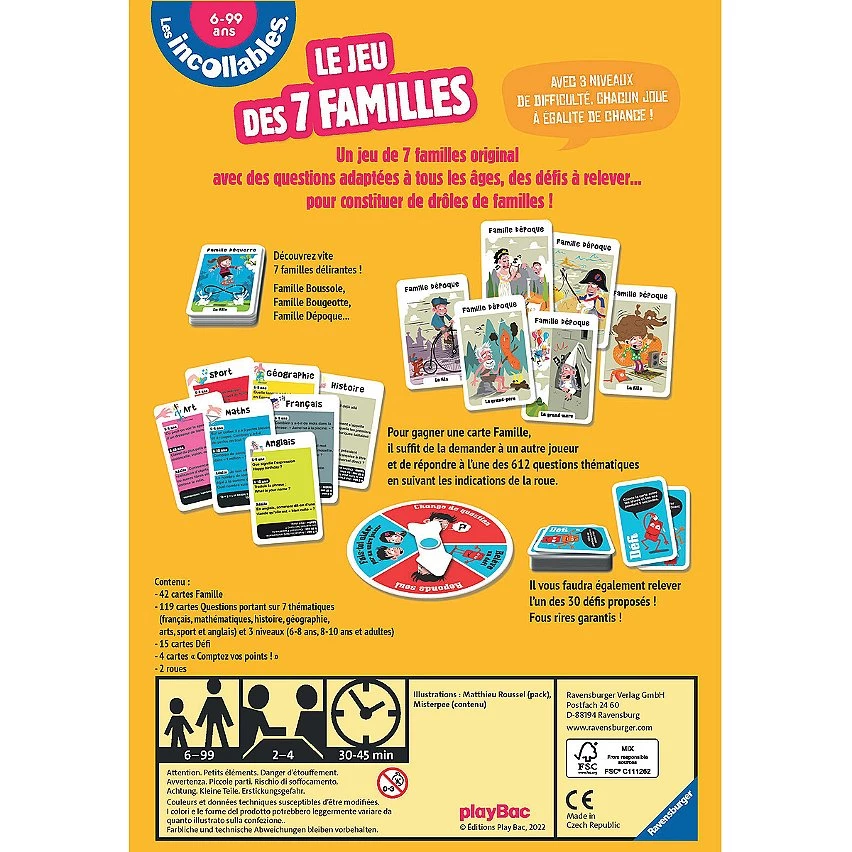 Le moins cher ✔️ Ravensburger Le Jeu Des 7 Familles Des Incollables - Les Incollables ❤️ 8 Le moins cher ✔️ Ravensburger Le Jeu Des 7 Familles Des Incollables - Les Incollables ❤️ – Image 6