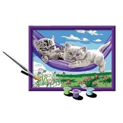 Coupon ❤️ Ravensburger Numéro D'art - Moyen - Chaton Dans Le Hamac 🥰 -Ravensburger Soldes Boutique 4005556286799 3