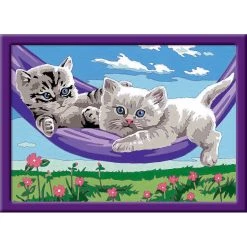 Coupon ❤️ Ravensburger Numéro D'art - Moyen - Chaton Dans Le Hamac 🥰 -Ravensburger Soldes Boutique 4005556286799 5