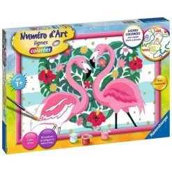 Top 10 🌟 Ravensburger Numéro D'art - Grand - Flamingos Amoureux 🌟 -Ravensburger Soldes Boutique 4005556287703 4