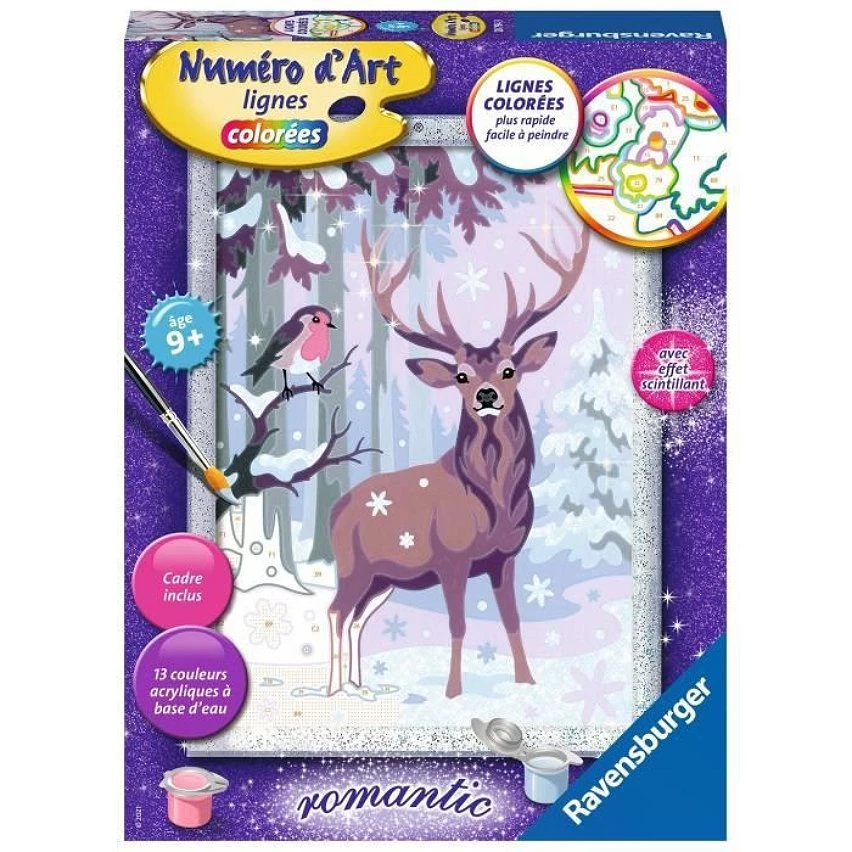 Acheter ✔️ Ravensburger Numéro D'art - Moyen - Cerf Romantique ⌛ 3 Acheter ✔️ Ravensburger Numéro D'art - Moyen - Cerf Romantique ⌛