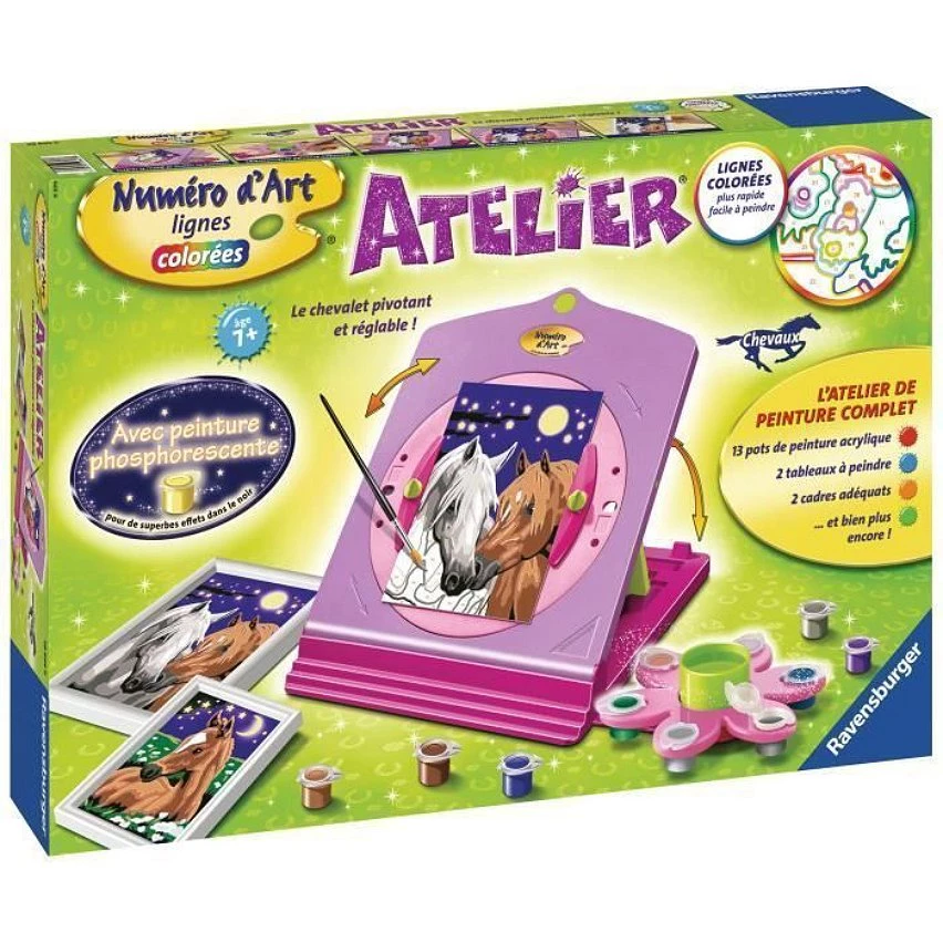 Grosses soldes 🎁 Ravensburger Atelier Numéro D'art Chevaux 👏 4 Grosses soldes 🎁 Ravensburger Atelier Numéro D'art Chevaux 👏 – Image 2