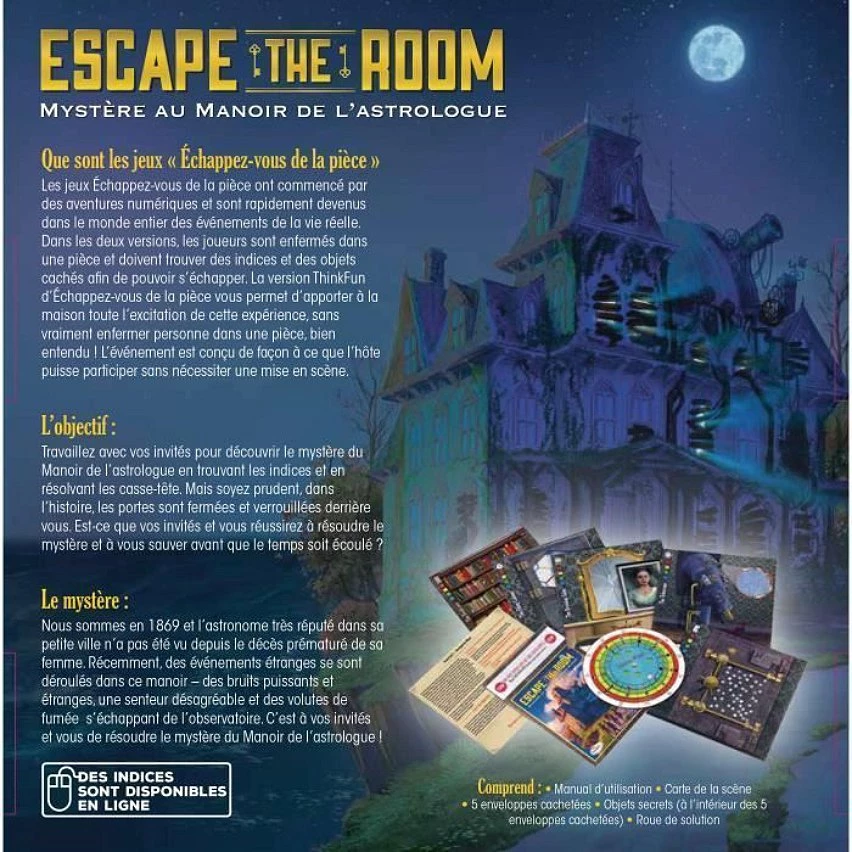 Le moins cher 🎁 Ravensburger Escape The Room - Mystère Au Manoir De LAstrologue (F) 😉 5 Le moins cher 🎁 Ravensburger Escape The Room - Mystère Au Manoir De LAstrologue (F) 😉 – Image 3