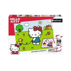 Bon marché 😍 Nathan Puzzle 30 p - Hello Kitty au jardin 🤩