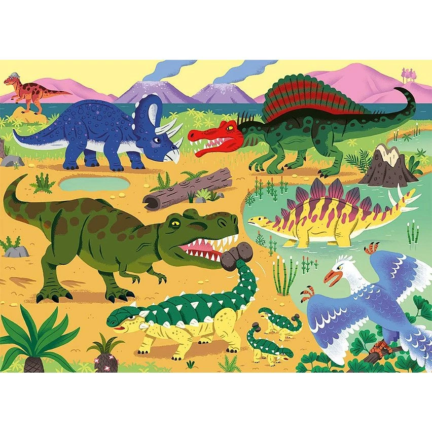 Coupon ❤️ Ravensburger Puzzle 60 P - Les Dinosaures Du Crétacé ✨ 3 Coupon ❤️ Ravensburger Puzzle 60 P - Les Dinosaures Du Crétacé ✨