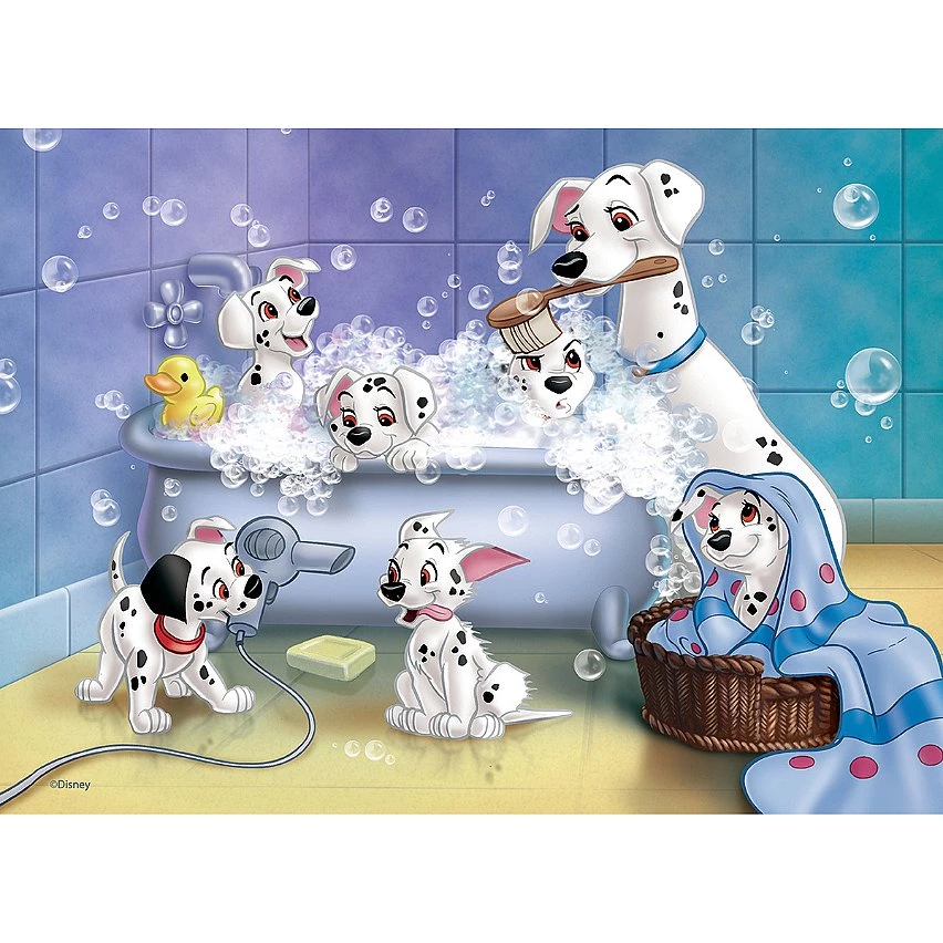 De gros 🔥 Ravensburger Puzzle 60 P - Tous Au Bain ! / Disney 101 Dalmatiens - 101 Dalmatians 🎁 5 De gros 🔥 Ravensburger Puzzle 60 P - Tous Au Bain ! / Disney 101 Dalmatiens - 101 Dalmatians 🎁 – Image 3