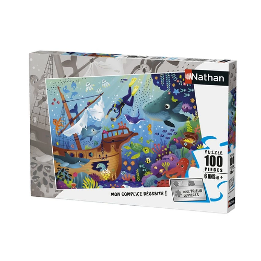 Budget 😀 Nathan Puzzle 100 p - Le monde sous-marin 🤩 4 Budget 😀 Nathan Puzzle 100 p - Le monde sous-marin 🤩 – Image 2