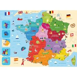 Grosses soldes ⌛ Ravensburger Puzzle 250 P - Carte De France ✨ -Ravensburger Soldes Boutique 4005556868759 3