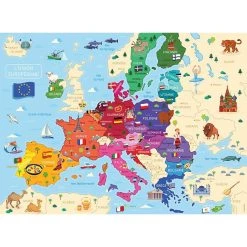 De gros ❤️ Nathan Puzzle 250 p - carte d'europe 😀 10 De gros ❤️ Nathan Puzzle 250 p - carte d'europe 😀 -Ravensburger Soldes Boutique 4005556868797 2