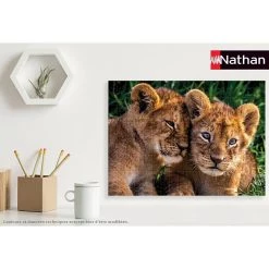 Meilleure vente 😍 Nathan Puzzle 250 p - Adorables lionceaux ✔️ -Ravensburger Soldes Boutique 4005556868810 6