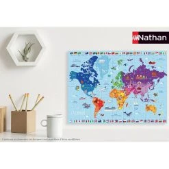 Remise ✨ Nathan Puzzle 250 p carte du monde 🧨 -Ravensburger Soldes Boutique 4005556868834 6