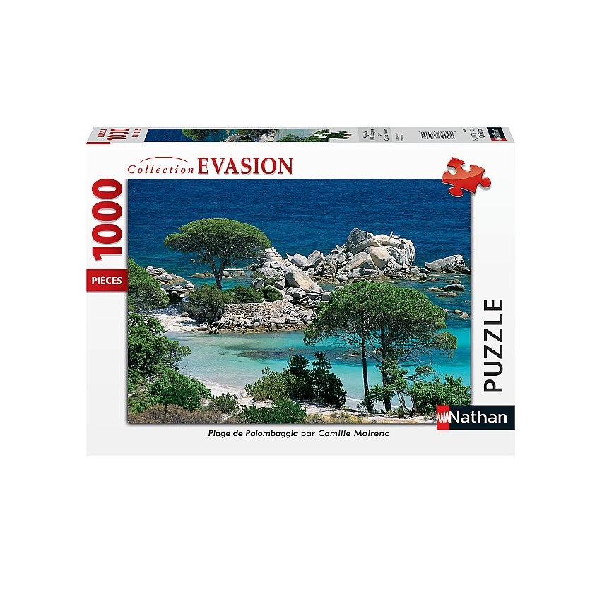 Promo 🧨 Nathan Puzzle N 1000 P - Plage De Palombaggia, Corse Du Sud 🛒 4 Promo 🧨 Nathan Puzzle N 1000 P - Plage De Palombaggia, Corse Du Sud 🛒 – Image 2